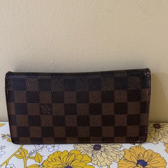 Louis Vuitton PROJECT Brown Checkered Custom Wallet with initial KY Authentic - Picture 2 of 16